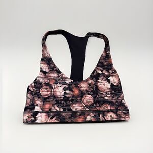 Lululemon Break Free Bra Peony Multi Floral Racerback Long Line Sz 6